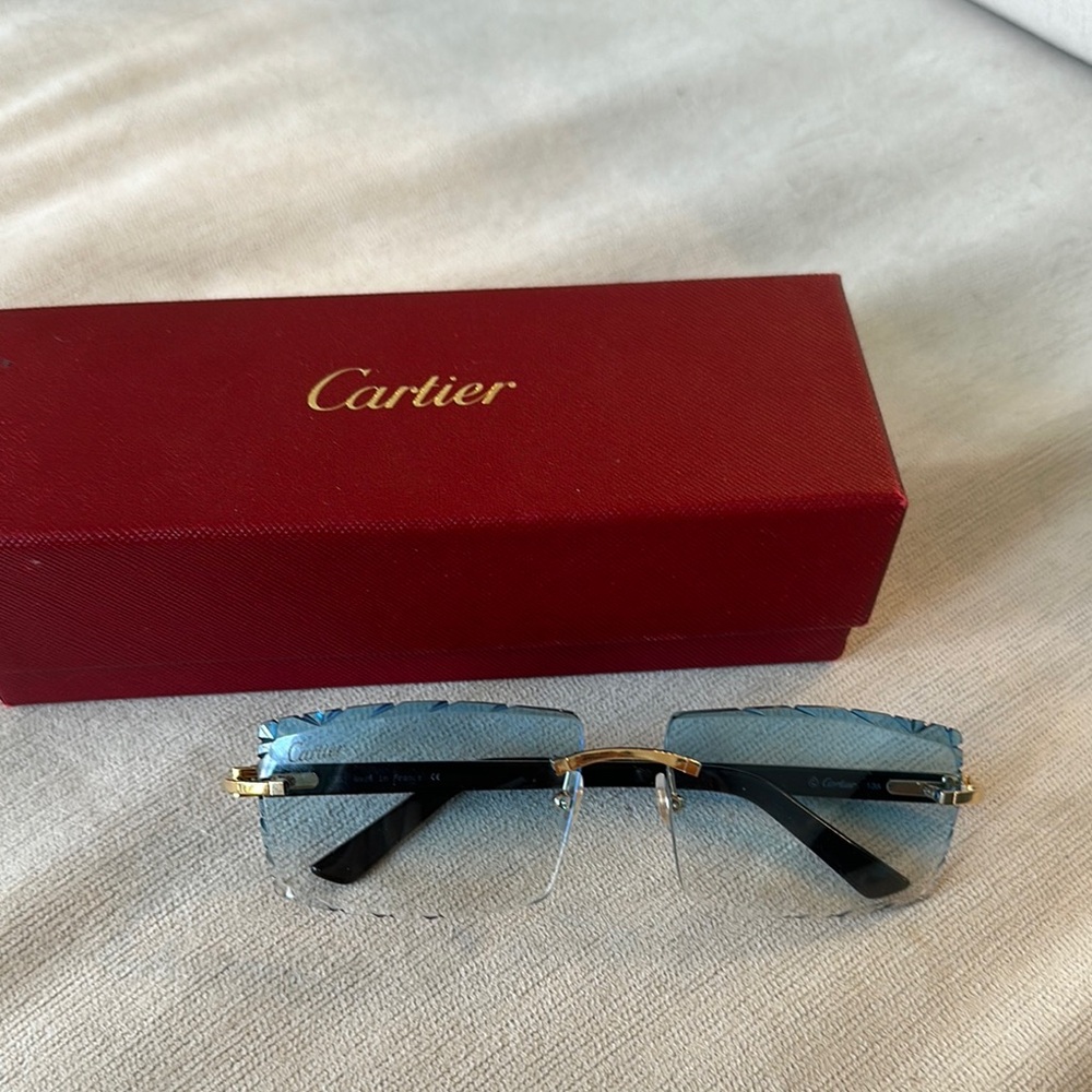 Cartier Blue Gradient Sunglasses